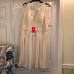 JJs House Cream Midi Dress